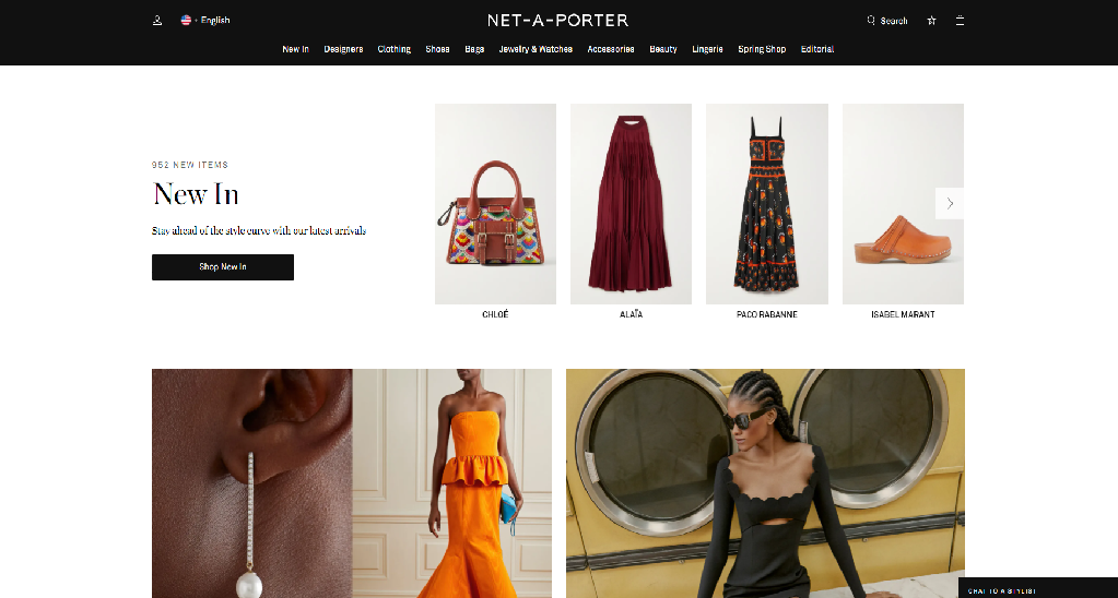NET-A-PORTER Homepage
