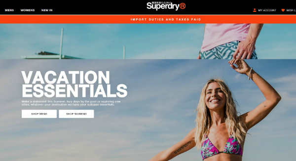 Superdry Homepage Image