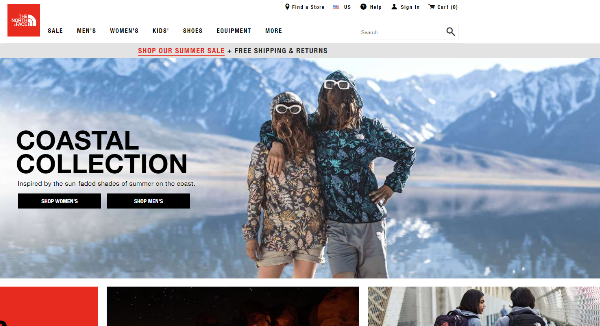 north face official website